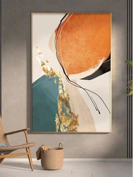 Ethereal Horizons - Abstraktes handgemaltes Ölgemälde für die Dekoration zu Hause oder im Büro